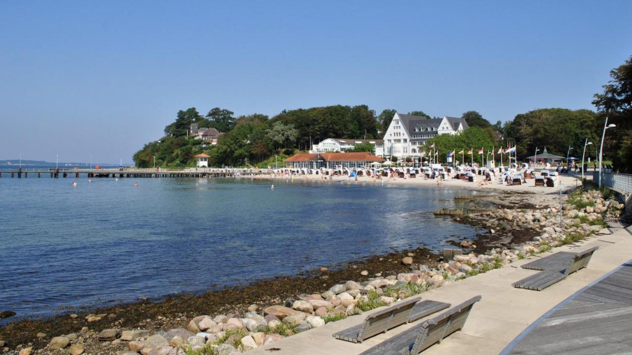 Weitblick - Mit Strandkorb, Mehr Meer Geht Nicht Glücksburg Kültér fotó