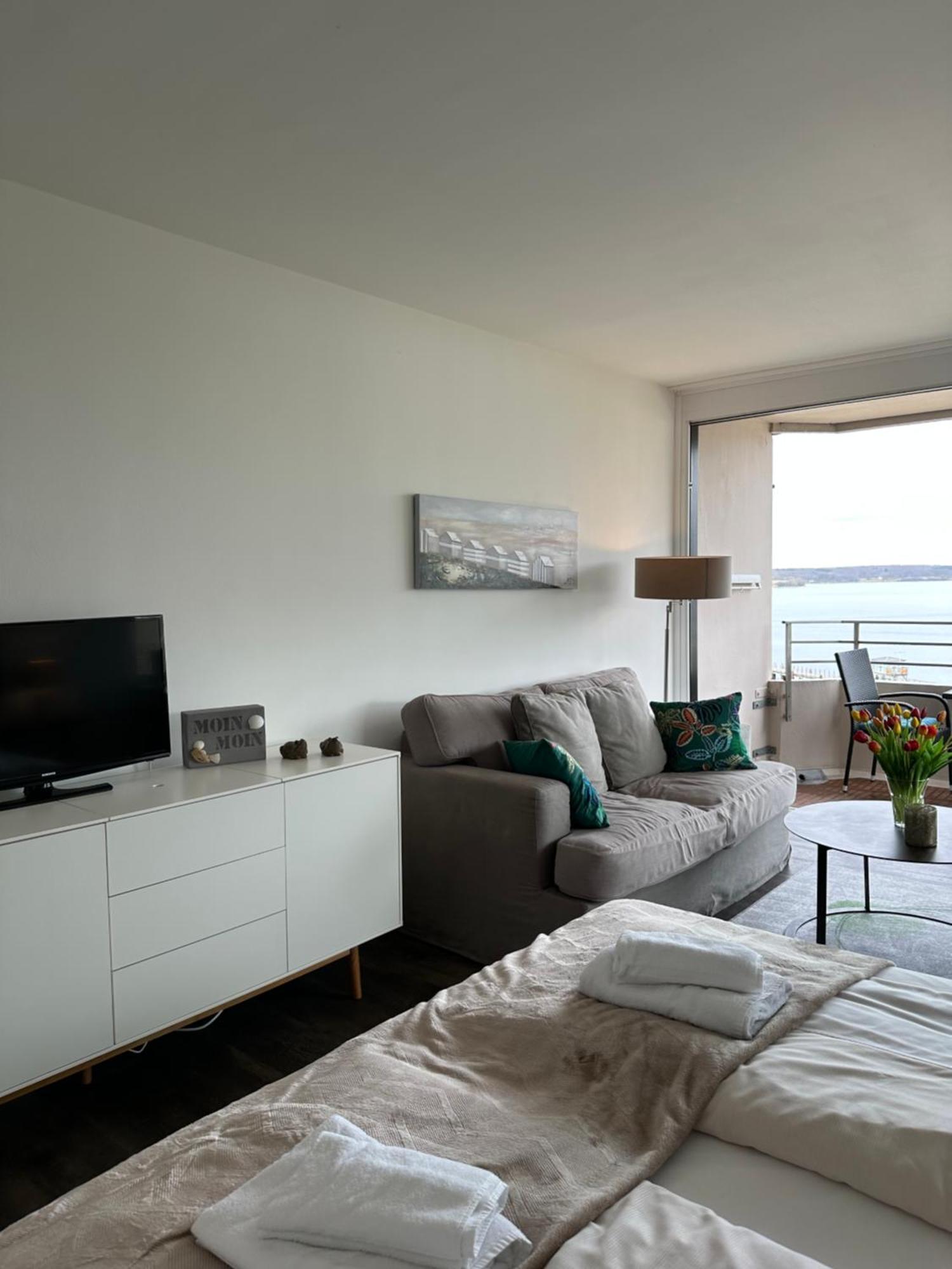 Weitblick - Mit Strandkorb, Mehr Meer Geht Nicht Glücksburg Kültér fotó
